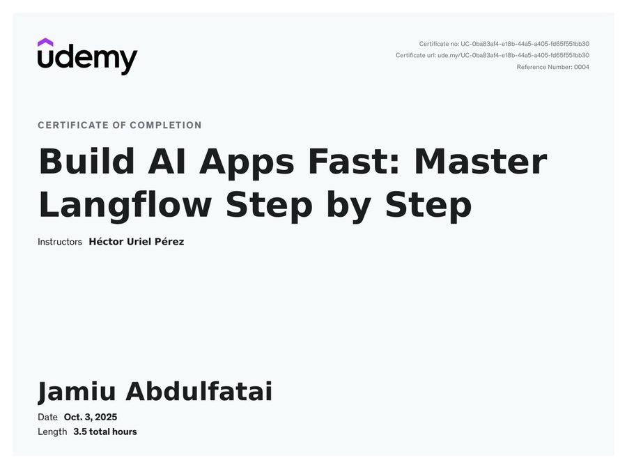 Build AI Apps Fast: Master Langflow Step by Step document