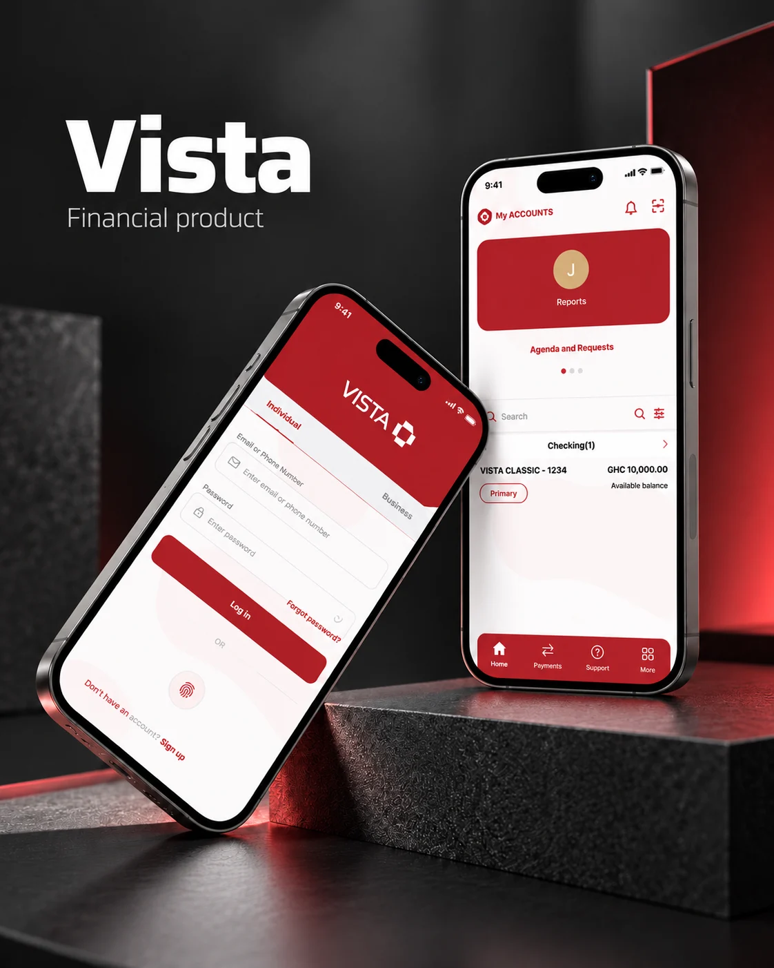 Vista Digital Banking, product design