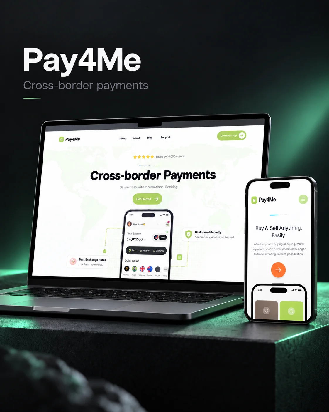 Radius / Pay4Me, product design