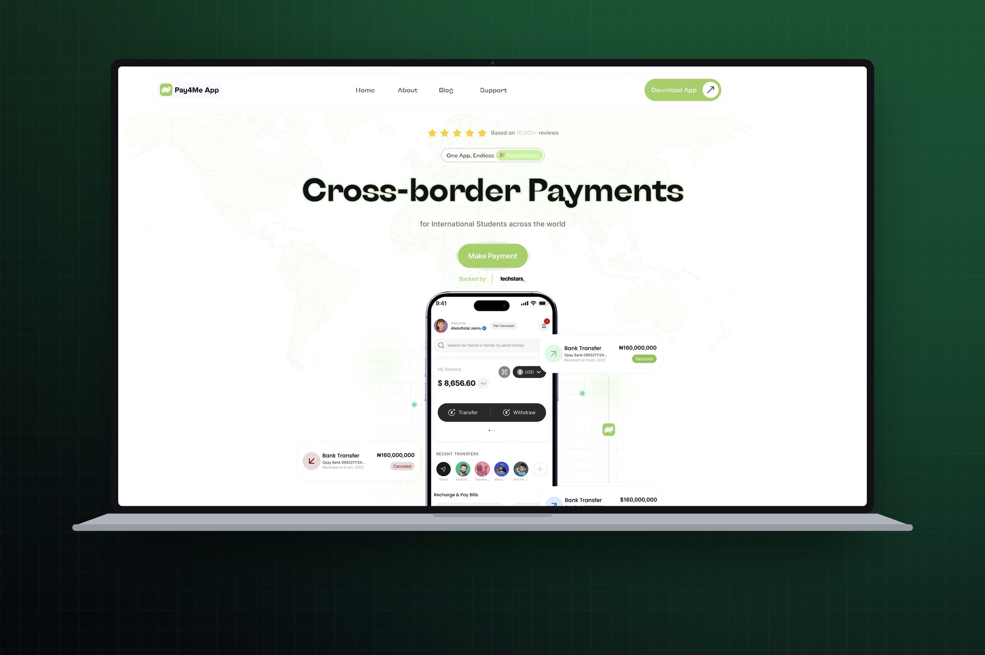 Radius — Cross-Border Payments — formerly Pay4Me App